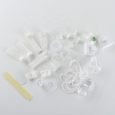 Customized Length 17mm Roller Blinds Accessories and Components with White Coating